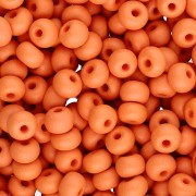 Cuentas de Rocalla Preciosa 6/0 de 4 mm - Permalux naranja mate x20g