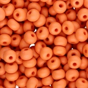 Cuentas de Rocalla Preciosa 6/0 de 4 mm - Permalux naranja mate x20g