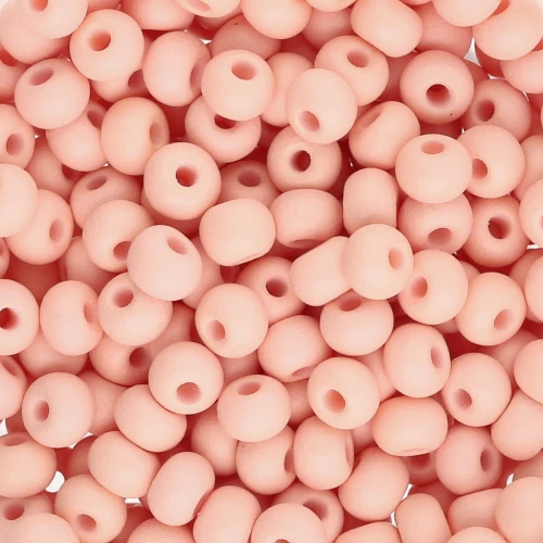 Cuentas de Rocalla Preciosa 6/0 de 4 mm - Permalux Apricot Mat x20g