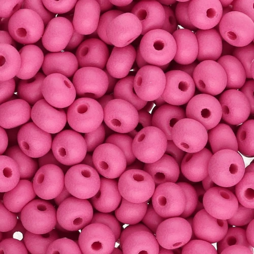 Cuentas de Rocalla Preciosa 6/0 de 4 mm - Permalux fucsia mate x20g