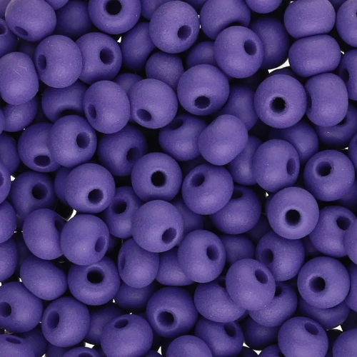 Cuentas de Rocalla Preciosa 6/0 de 4 mm - Permalux Dark Violet Mat x20g