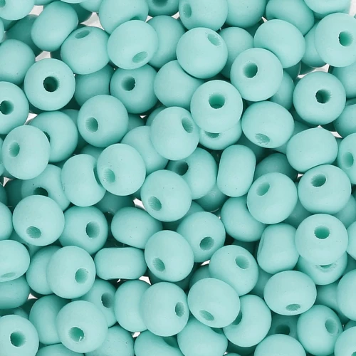 Cuentas de Rocalla Preciosa 6/0 de 4 mm - Permalux Mint Mat x20g