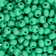 Cuentas de Rocalla Preciosa 6/0 de 4 mm - Permalux Sea Green Mat x20g