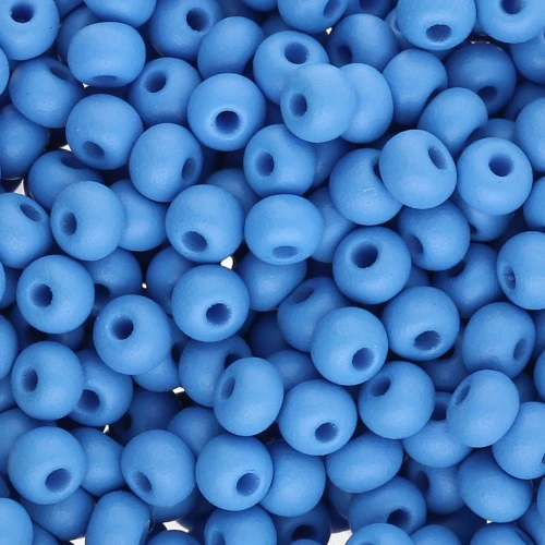 Cuentas de Rocalla Preciosa 6/0 de 4 mm - Permalux Light Blue Mat x20g