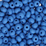 Cuentas de Rocalla Preciosa 6/0 de 4 mm - Permalux Blue Mat x20g