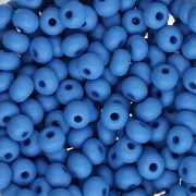 Cuentas de Rocalla Preciosa 6/0 de 4 mm - Permalux Blue Mat x20g