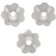 Copas para flores de 6 mm - Plateadas x20