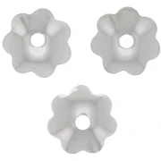 Copas para flores de 6 mm - Plateadas x20