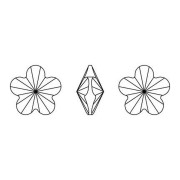 Cabujón de flor PureCrystal 4744, 10 mm - Violeta x1