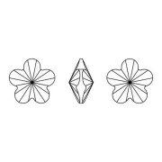 Cabujón de flor PureCrystal 4744, 10 mm - Violeta x1