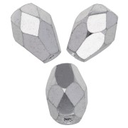 Cuentas en forma de pera facetadas de 7x5 mm - Crystal Labrador Full x25