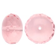 Cuentas en forma de donuts de 17 x 11 mm - Rosaline x1