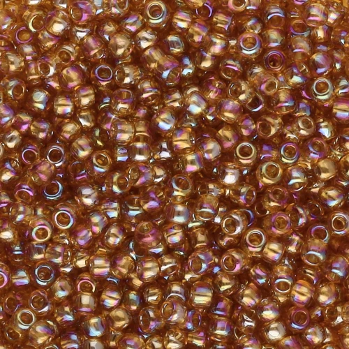 Cuentas Rocalla Toho 11/0 TO11R162C - Transparente Topacio Arcoíris x8g