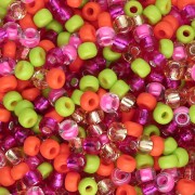 Mezcla de Rocalla Miyuki 8/0 - Pink Kiwi Spritz x8 g
