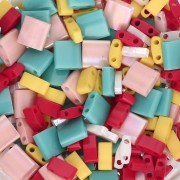 Mezcla de cuentas Miyuki - Quarter, Half y Tila Beads - Spring Time x10 g