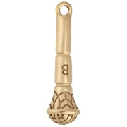 Dije micro 20 x 5,5 mm - Acero inoxidable 316 Dorado x1