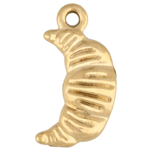 Dije en forma de media luna de 14 x 7 mm - Acero inoxidable 304 Dorado x1