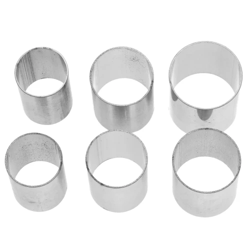 Surtido de cortadores para anillos de masa polimérica - Acero inoxidable 304 x 6
