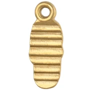 Dije para chanclas de 16 x 6 mm con pedrería - Acero inoxidable 304 Dorado - Crystal x1