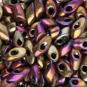 Gold - Long Magatama Miyuki 4x7 mm LMA-188 - Iris dorado púrpura metalizado x5g Long Magatama Miyuki 4x7 mm LMA-188 - Iris dorado púrpura metalizado x5g