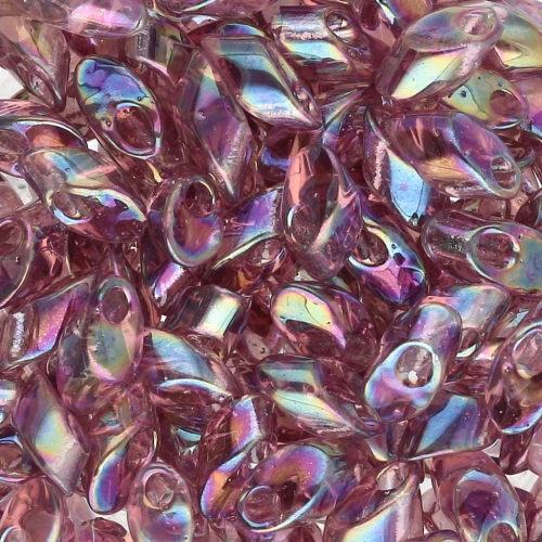 Long Magatama Miyuki 4x7 mm LMA-256 - Amatista ahumada transparente AB x10g