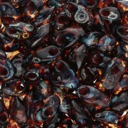 Dark Topaz - Long Magatama Miyuki 4x7 mm LMA-4502 - Transparente Topacio Oscuro Picasso x10g Long Magatama Miyuki 4x7 mm LMA-4502 - Transparente Topacio Oscuro Picasso x10g