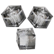 Cuentas - Cubo PureCrystal 5601 de 6 mm - Crystal Urban Grey x1 Cubo PureCrystal 5601 de 6 mm - Crystal Urban Grey x1