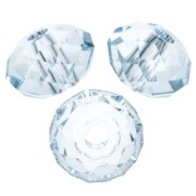 Cuenta redonda aplanada PureCrystal 5040 de 6 mm - Light Azore x1