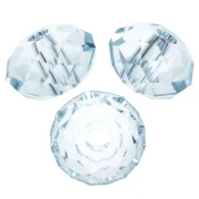 Cuenta redonda aplanada PureCrystal 5040 de 6 mm - Light Azore x1