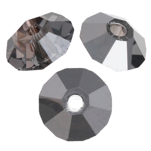 Fresas planas PureCrystal 5305 de 5 mm - Crystal Silver Night x30