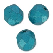 Facetadas 6 mm Alabaster Pastel Emerald x25