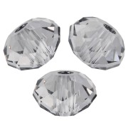 Crystal - Cuenta redonda aplanada PureCrystal 5040 de 6 mm - Crystal Urban Grey x1 Cuenta redonda aplanada PureCrystal 5040 de 6 mm - Crystal Urban Grey x1