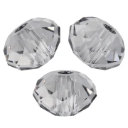 Cuenta redonda aplanada PureCrystal 5040 de 6 mm - Crystal Urban Grey x1