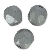 Facetadas 6 mm Pastel Light Grey/Silver x25|raw }}