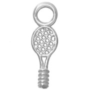 Dije con forma de raqueta de tenis, 16 x 5 mm - Plata 925 x1