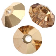 Cuentas - Fresas planas PureCrystal 5305 de 5 mm - Crystal Aurum x30 Fresas planas PureCrystal 5305 de 5 mm - Crystal Aurum x30