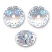 Crištal redondo aplanado Swarovski 5040 de 6 mm, color Crystal Moonlight x1
