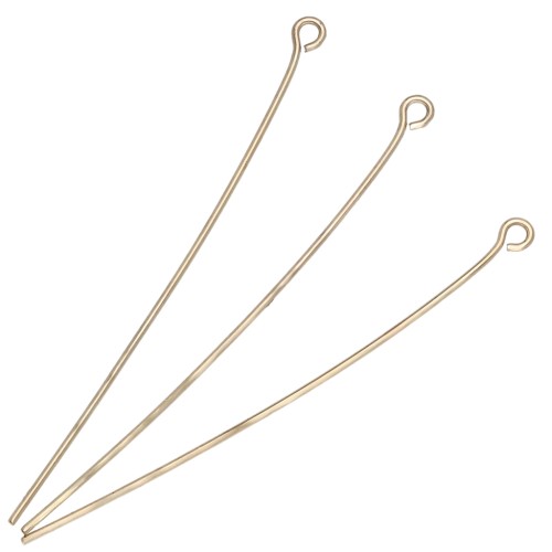 Tachuelas de cabeza redonda 51 x 0,70 mm - Dorado x 25