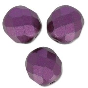 Facetadas 8 mm Pastel Bordeaux x20