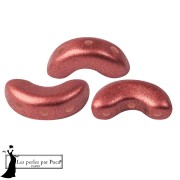 Cuentas de cristal Arcos® de Puca® 5 x 10 mm - Bronce Indian Rose x 10 g