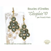 Cuentas de cristal Arcos® de Puca® 5 x 10 mm - Bronce Indian Rose x 10 g