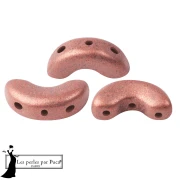 Cuentas de cristal Arcos® de Puca® 5 x 10 mm - Bronce Light rose x 10 g