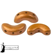 Cuentas de cristal Arcos® de Puca® 5 x 10 mm - Bronce naranja x 10 g