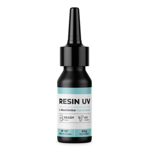 Resina UV Reschimica con filtro antiamarilleamiento - Transparente x 60 g