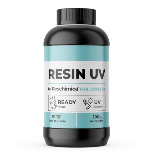 Resina UV Reschimica con filtro antiamarilleamiento - Transparente x 100 g