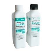 Resina epoxi bicomponente Reschimica - efecto cristal - Transparente x 300 g