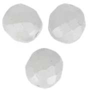 Facetadas 8 mm Pastel Grey Pearl x20