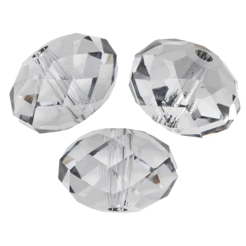 Cuenta redonda aplanada PureCrystal 5040 de 8 mm - Crystal Urban Grey x1
