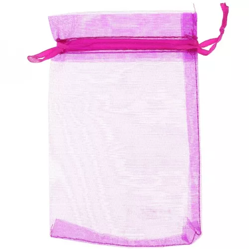 Bolsitas Organza 95x150 mm Hot Pink x20