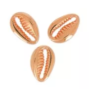 Entrepieza marisco 12 mm dorado rosa x4